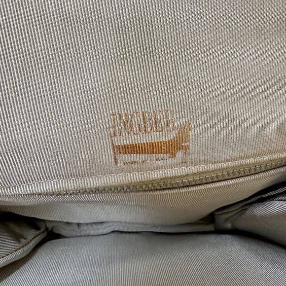 VINTAGE 1960s INGBER SPARKLY SILVER LAME FABRIC EVENING BAG FORMAL METAL CHAIN - Picture 6 of 8